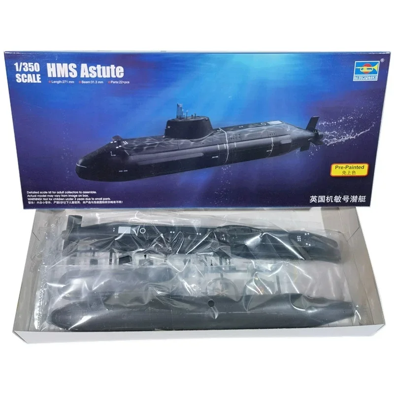 Фото TRUMPETER масштаб 1/350, HMS Astute Classnuclear Poweredattack, подводные лодки, пластиковая сборка, модель головоломки №2