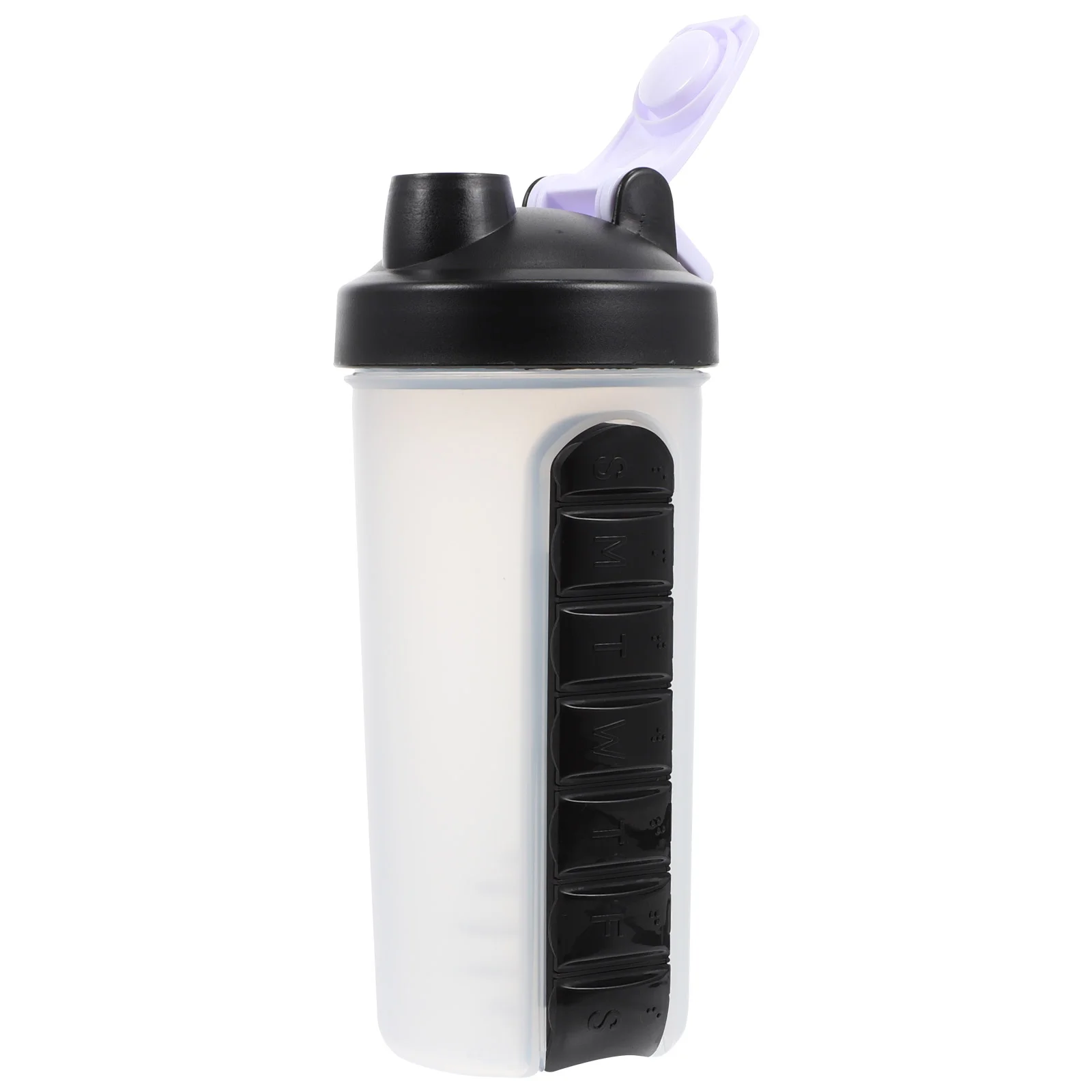 

Bottle Water Shaker Holder Organizer Protein Case Box Cup Bottles Weekly Drink Kettle Drinking Mug Gym Travel Fitness Measuring