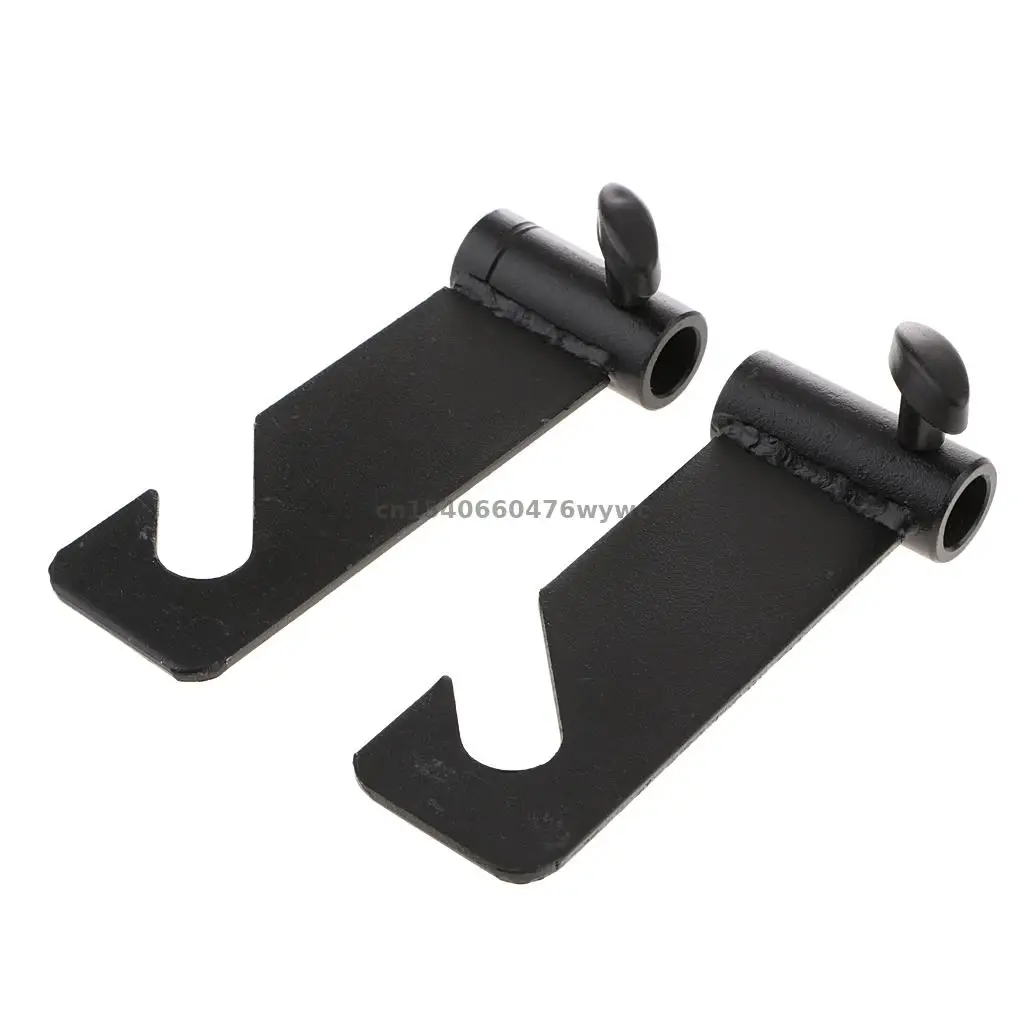 

2 Pieces 1 Roller Wall Mounted Manual Background Frame Support Bracket Hooks