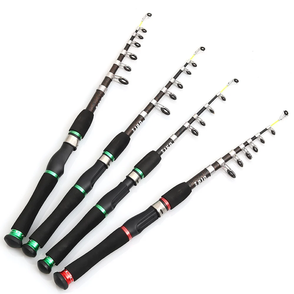 

PROXPE телескопическая удочка для приманки, портативная прочная дорожная Ультралегкая удочка для спиннинга на карпа, 1,5 м, 1,8 м, 2,1 м, 2,4 м, рыба