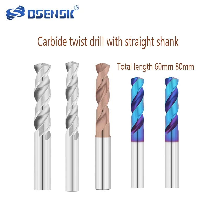 

Integrale Carbide Wolfraam Stalen Rechte Schacht Spiraalboor Totale Lengte 60Mm 80Mmblue Gecoat Aluminium Cnc Bewerking center
