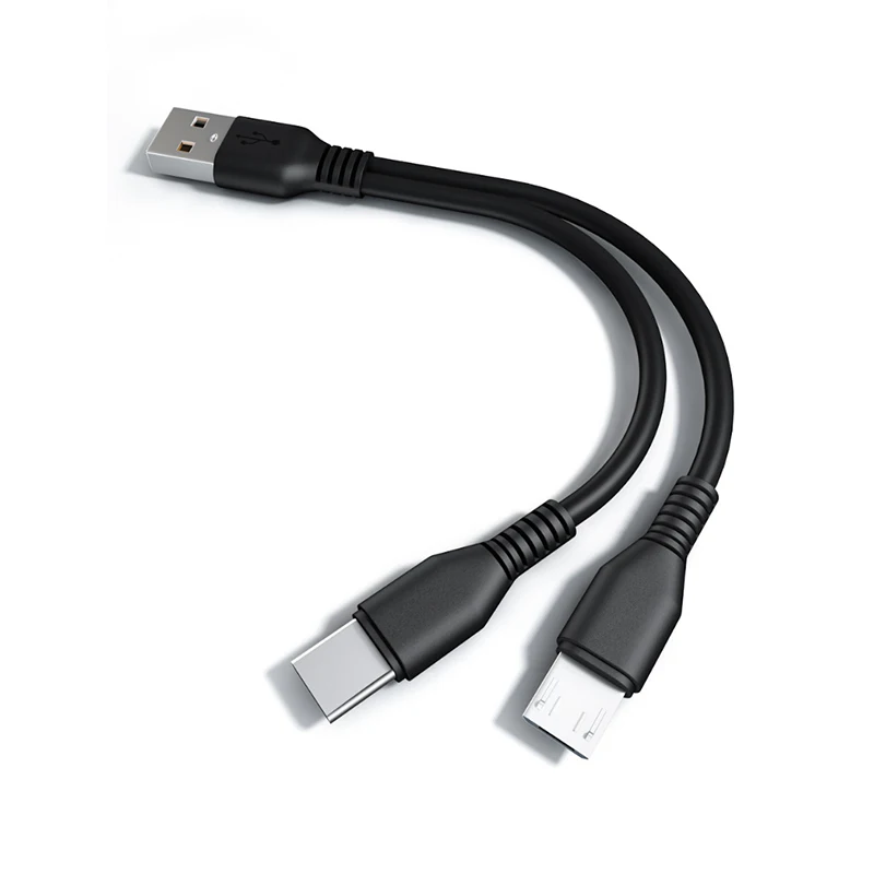 

Кабель USB Type-C 2 в 1, 0,2 м/1 м