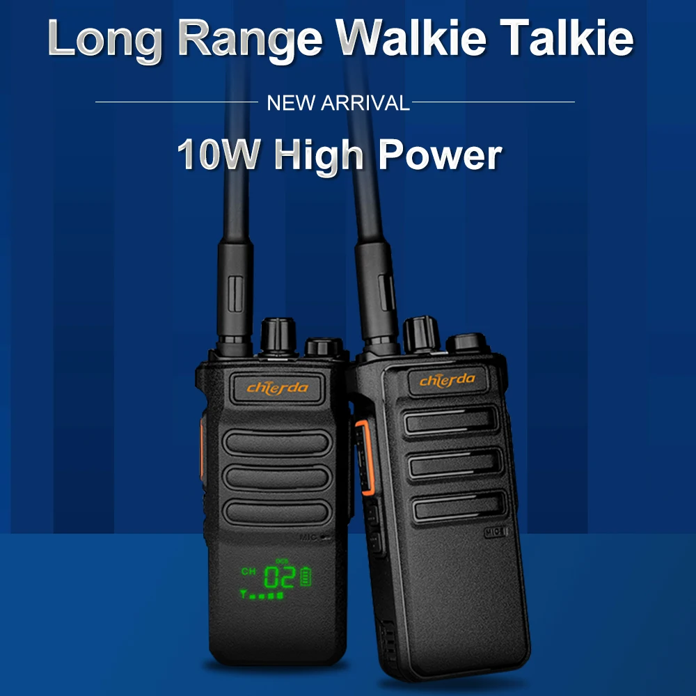 Chierda 10W Walkie Talkie Long Range 108D Walkie-talkies 1/ 2 pcs Two-way radio Powerful Portable Radio Communicator For Hunting enlarge