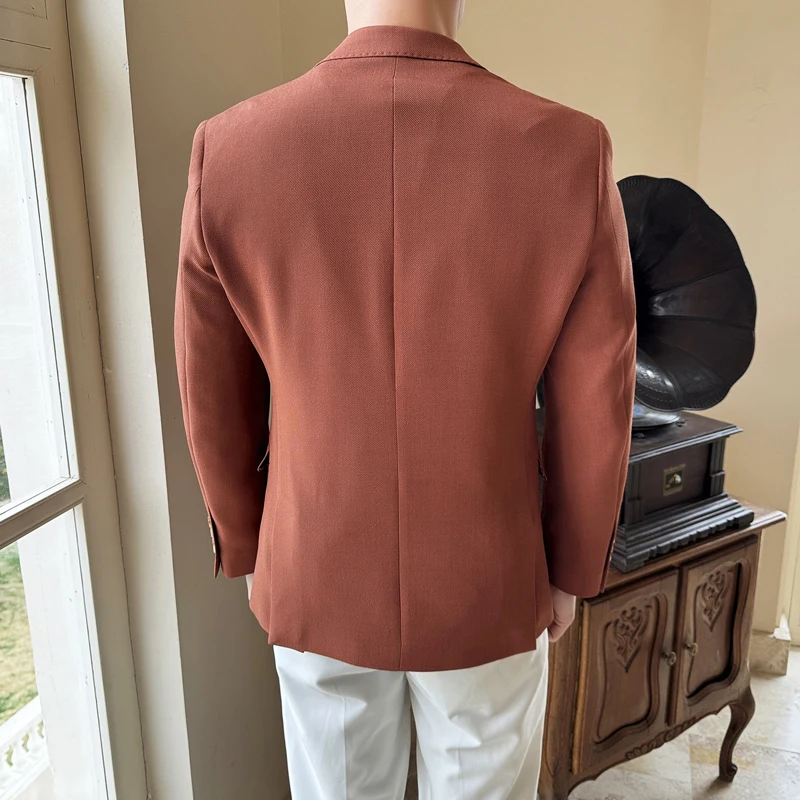 Мужской Стильный Однотонный Повседневный Костюм