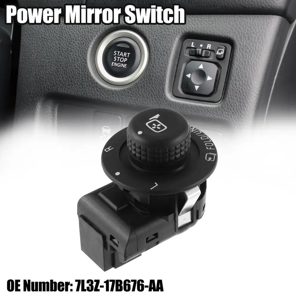 

Запасной переключатель для зеркала заднего вида автомобиля 7L3Z-17B676-AA, совместим с Ford F-150, автомобильные модифицированные детали