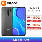 Xiaomi Redmi 9, глобальная прошивка, 4 Гб 64 Гб128 ГБ, Восьмиядерный процессор, экран мобильный телефон дюйма, 13 МП, 6,53 дюйма FHD +, аккумулятор 5020 мАч, китайская версия, Redmi9