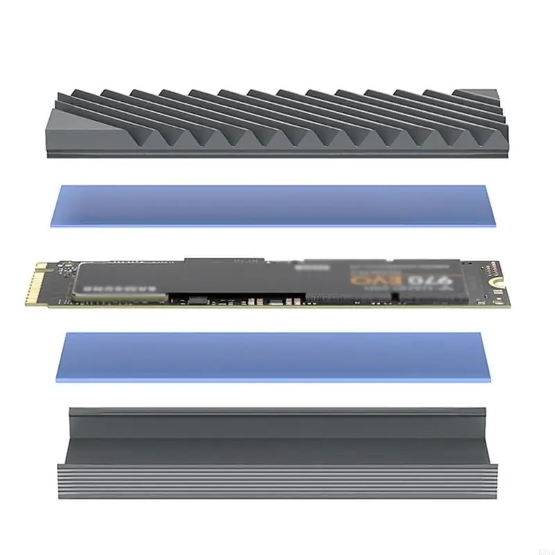 Фото G3NB SSD радиатор для привода 2280 NVME Оптимизированный тепло. Перенос широкой совместимости №5