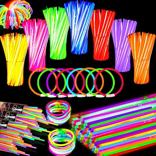 

Party Fluorescence Light Glow Sticks Bracelets Necklaces Neon For Wedding Party Glow Sticks Bright Colorful Glow Stick