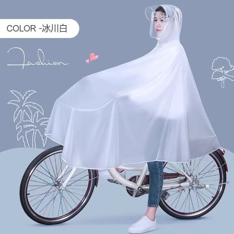 Велосипедный дождевик, складной плащ для одного горного велосипеда, водонепроницаемый прозрачный пончо для мужчин и женщин, с защитой от дождя