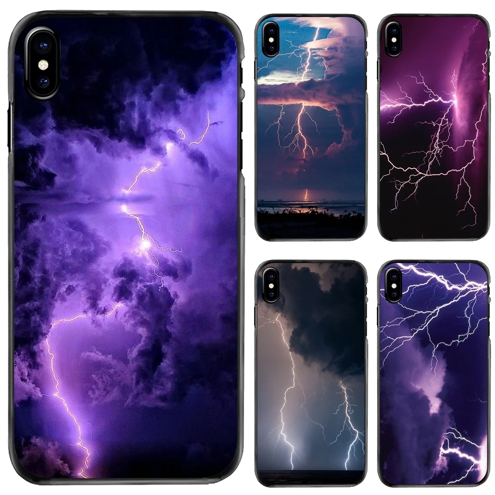 

For Apple iPhone 11 12 13 14 Pro MAX Mini 5 5S SE 6 6S 7 8 Plus 10 X XR XS Lightning storm Mother Nature Hard Phone Shell Case