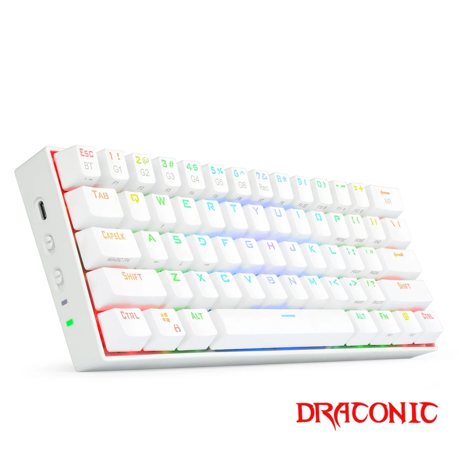 

Игровая клавиатура Draconic K530, Bluetooth 5,0, USB, 61 клавиша