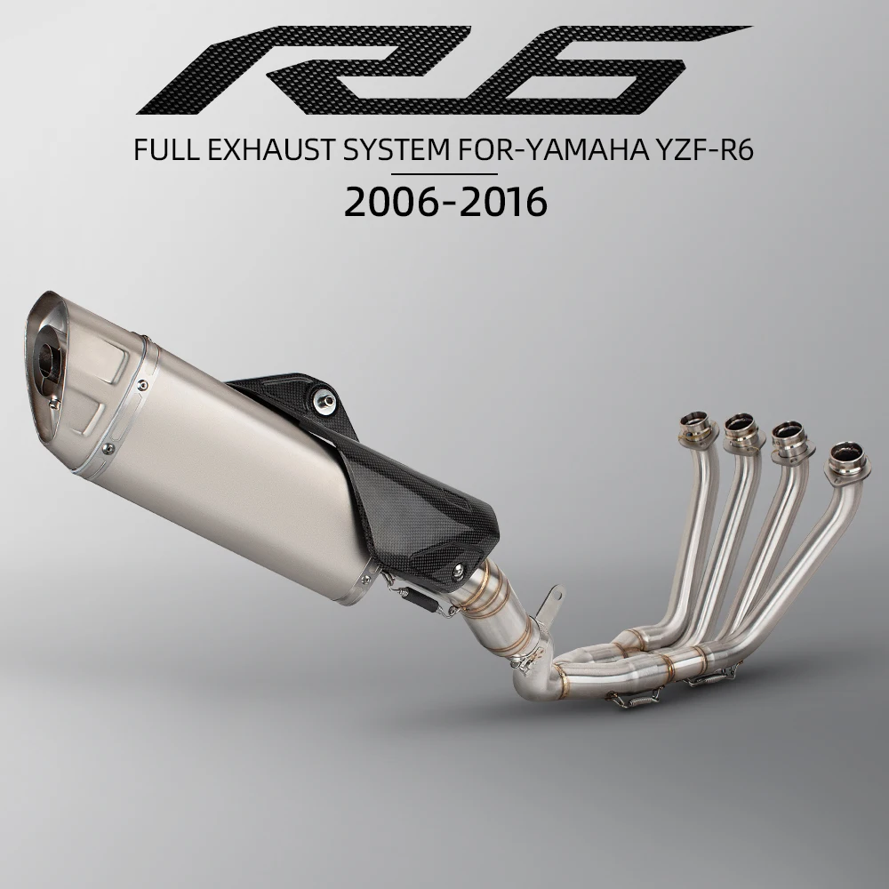 Для YAMAHA YZF R6 2006-2016 полная выхлопная система мотоцикла ...