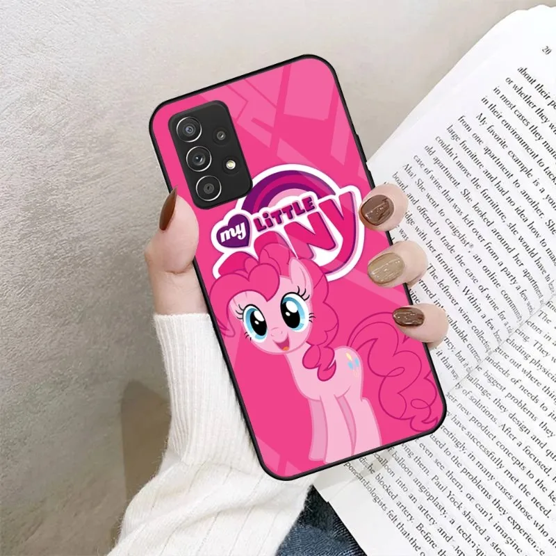 Cartoon Pony Phone Case Tempered Glass For Samsung S20 S21 S22 S30 Pro Ultra Plus S7Edge S8 S9 S10E Plus Cover images - 6