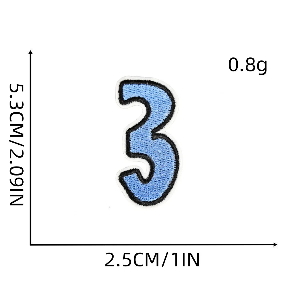 Мультяшные арабские цифры английская буква значок аппликация вышитые нашивки