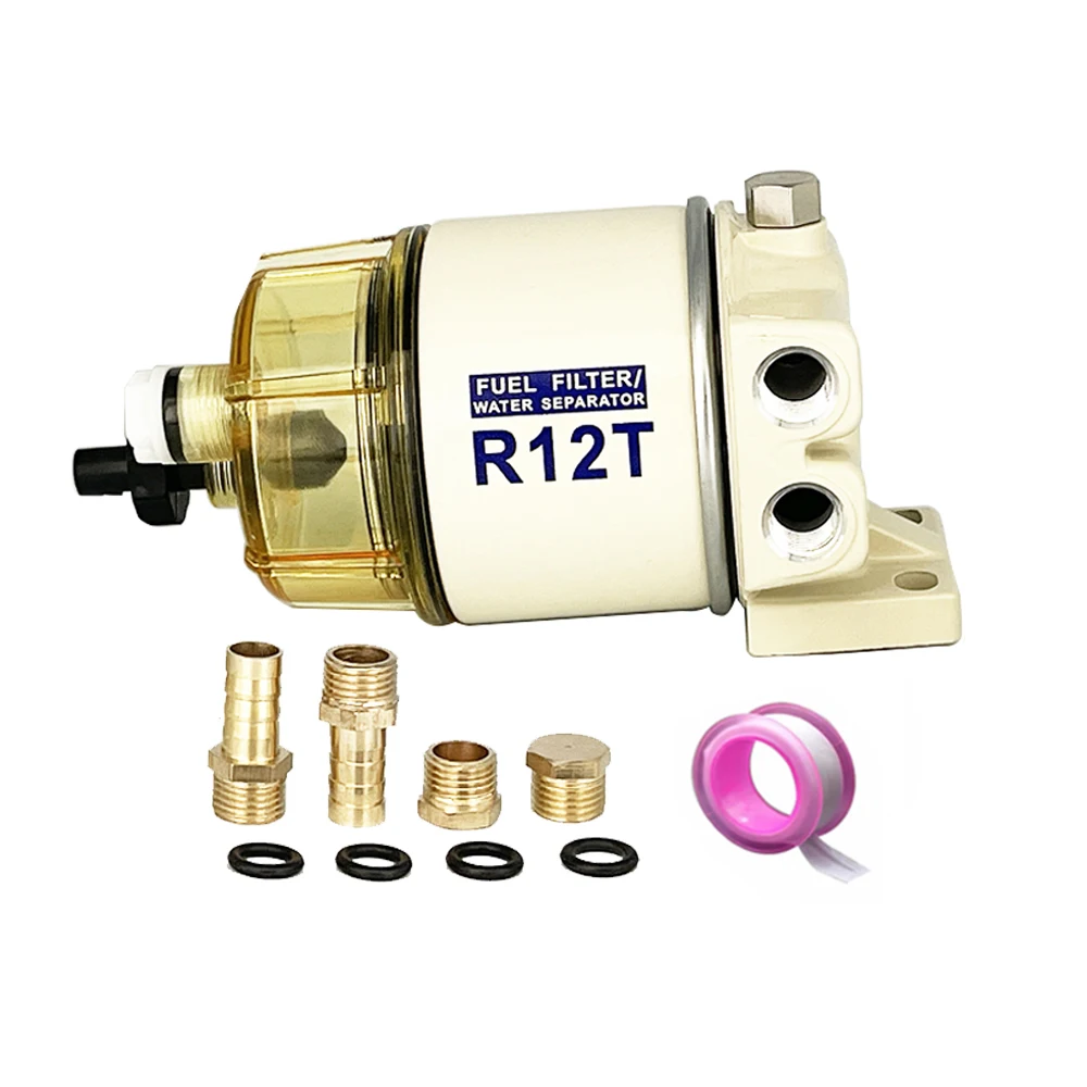 

Топливный масляный водяной сепаратор RESO R12T R12P R12S, Турбинный дизельный двигатель, фильтр Racor для 140R 120AT S3240 NPT ZG1/4-19