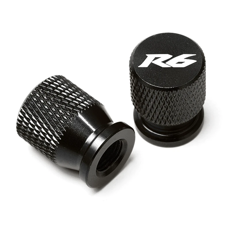 

1Pair R6 CNC Aluminum Tire Valve Air Port Cover Dust Stem Caps Motorcycle Accessories For Yamaha YZF R6 2000-2020