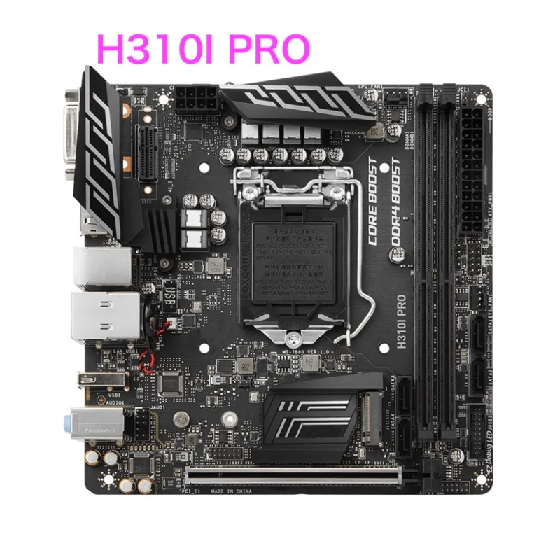 Подходит для материнской платы MSI H310I PRO LGA 1151 DDR4 H310 Mini-ITX материнская плата 100% протестирована ок полностью работает