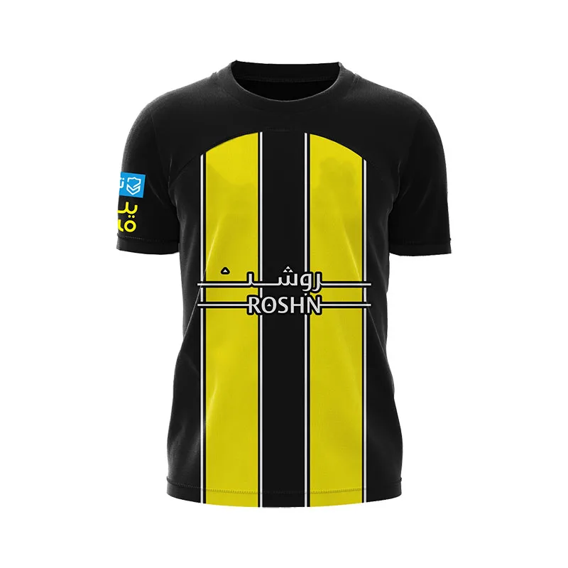 

2023 Al lttihad Uniform Summer Clothing Adult kit Customized shirt set