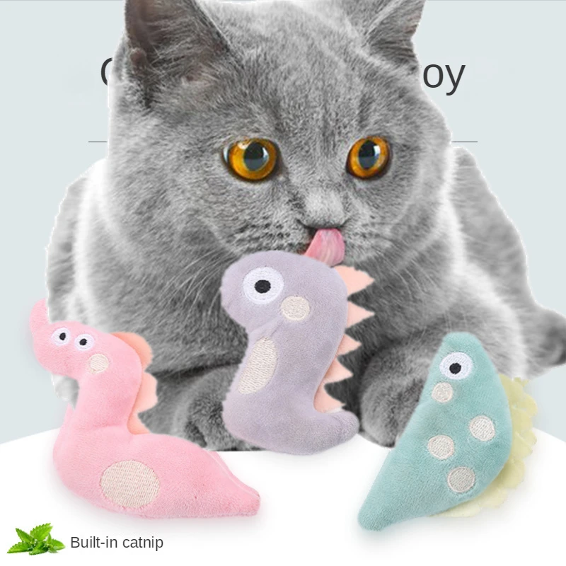 

Cute Cat Toys Plush Animals with Catnip Chewing Interactive Play Pet Supplies Cat Accessories Cat Toys Interactive Catnip Pets