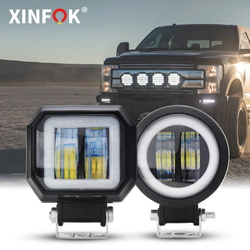 

Светодиодная панель для мотоциклов, внедорожников, 20 Вт, 7D светодиодный одов