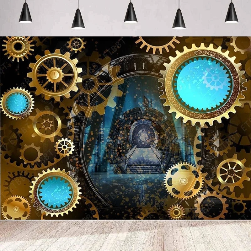 Антикварный паровой фон для фотосъемки в стиле ретро старая металлическая