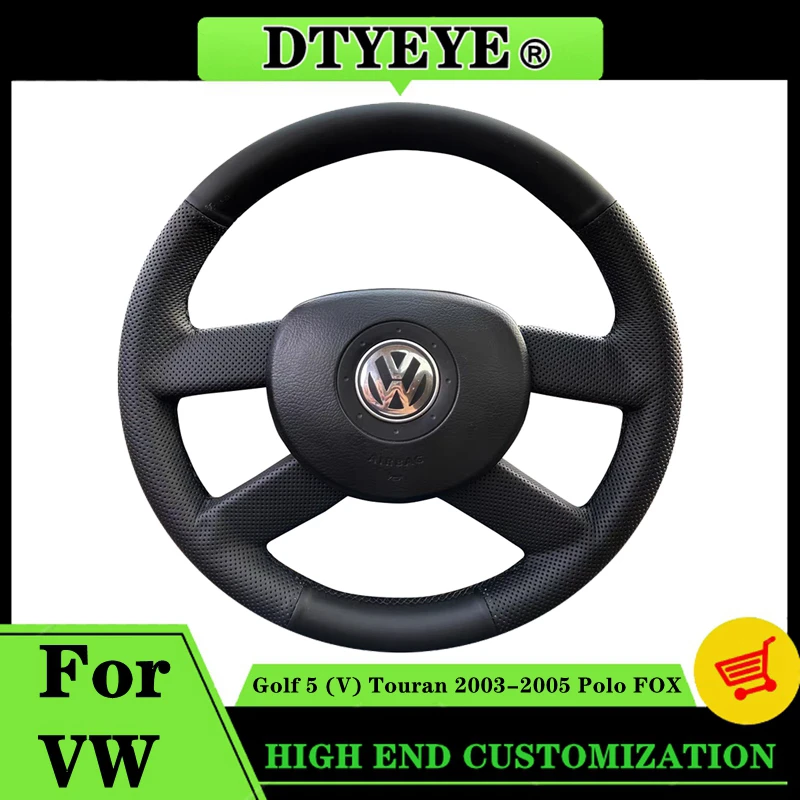 

Автомобильный чехол на рулевое колесо для Volkswagen VW Golf 5 (V) Touran 2003-2005 Polo FOX Индивидуальные оригинальные оплетки рулевого колеса своими руками