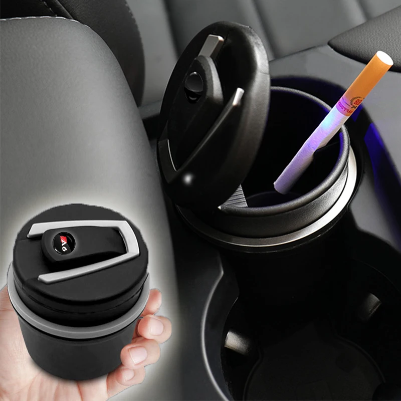 

Car LED Ashtray Cigar Ash Cup Ashtray Car Cup Holder For Audi Sline A6 A5 A4 A3 A1 TT A7 A8 Q3 Q5 Q7 S3 S4 S5 S8 Sports Avant