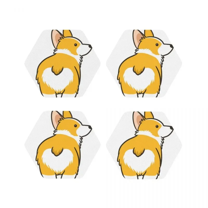 

Corgi Heart Butt Coaster Baking Mat Placemats For Dinner Table Table Decoration And Accessories Induction Mat Coffee Mat Hot Pad