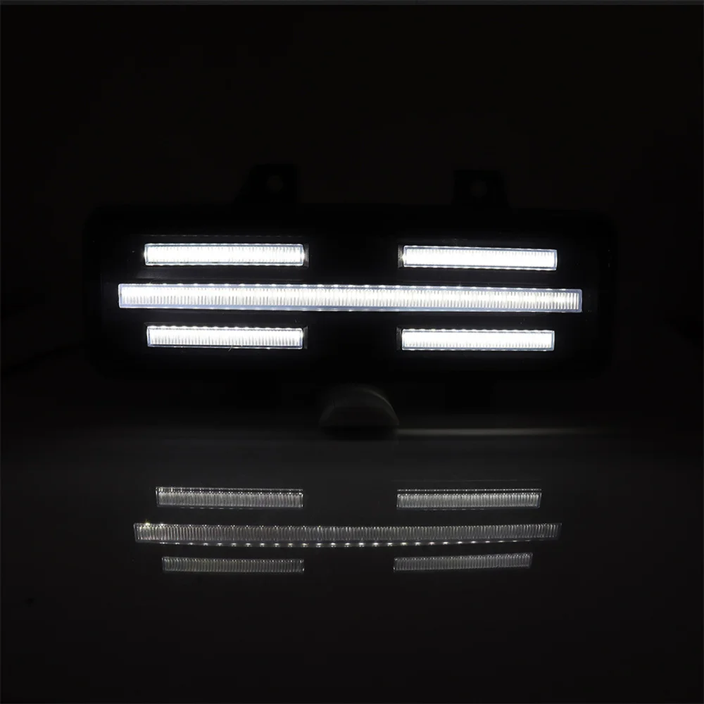 Двухцветный динамический янтарный светодиодный указатель поворота переднего