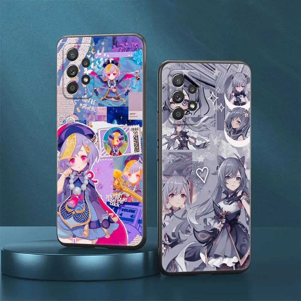 

Hot Game Genshin Impact Anime Case For Samsung Galaxy A23 5G Cases A13 4G A24 A23 A12 A14 A21s A22 A01 A02 A03 A04 S Phone Cover