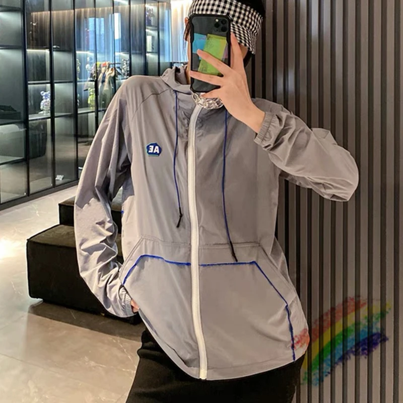 

2022ss Ader Error Windbreaker Men Women 1:1 Best Quality Patchwork Sun Protection Jacket Windproof Adererror Drawstring Jackets