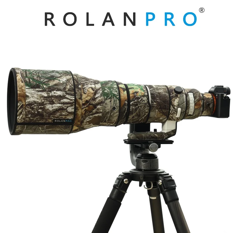 Фото ROLANPRO камуфляжное пальто для объектива Sigma 300-600 мм F4 DG OS, спортивный водонепроницаемый непромокаемый защитный чехол для объектива, чехол для телеобъектива №1
