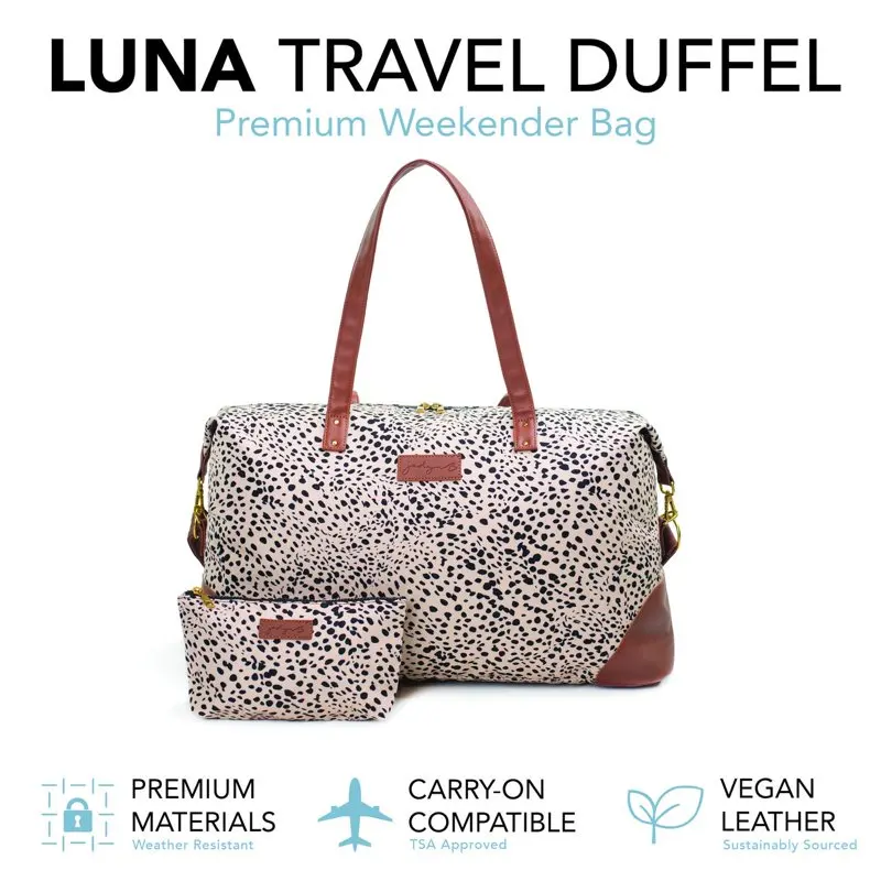 Luna 37L Weekender and Travel Bag for Women (Cheetah Spot)