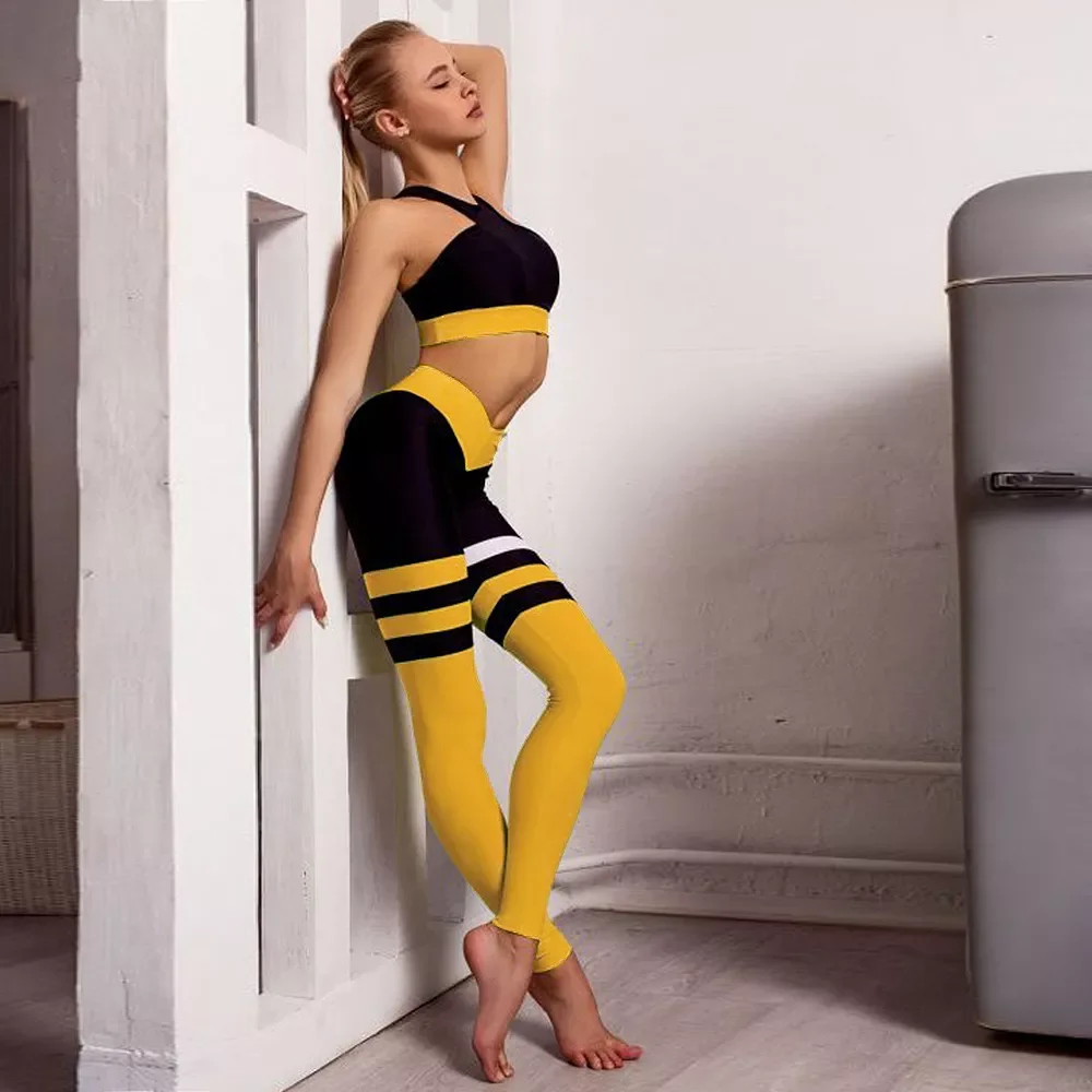 

Sexy buttocks fitness pants suit high waist buttocks tight pants fast dry pants yoga pants suit woman