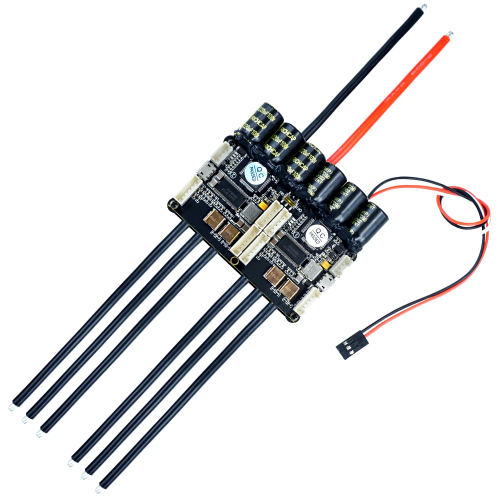 Flipsky Dual Fsesc4.20 100a ESC Vesc4.20 Электронный регулятор скорости с анодированным алюминиевым радиатором для радиоуправляемых кораблей, лодок, электрофойлов и DIY-проектов. (art.: 3920dd18c5232) - 3920dd18c5232