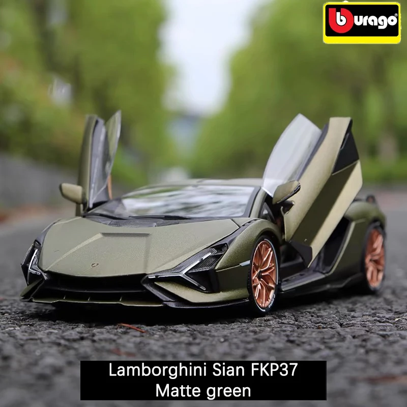 Bburago 1:18 Lamborghini модель автомобиля молния Sian FKP37 суперкар из сплава моделирование