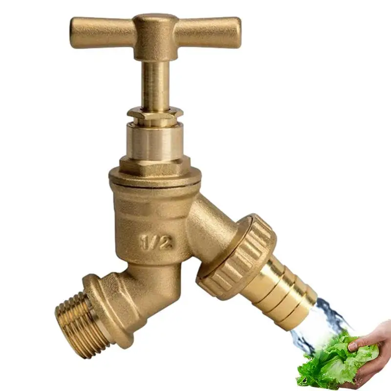 

Садовый кран с резиновым уплотнением, Круглый латунный садовый кран, аксессуары для полива балкона, Мойки автомобиля