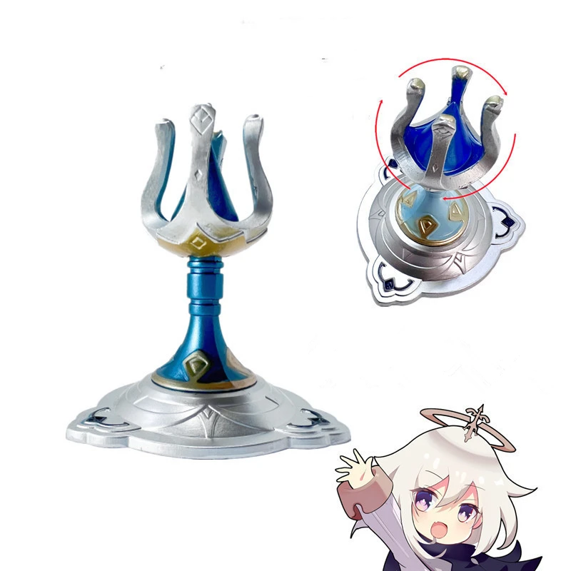 

Game Genshin Impact Teleport Waypoi Waypoint Teleportation Point Cosplay Metal Alloy Handmade Desktop Ornament Jewelry Prop