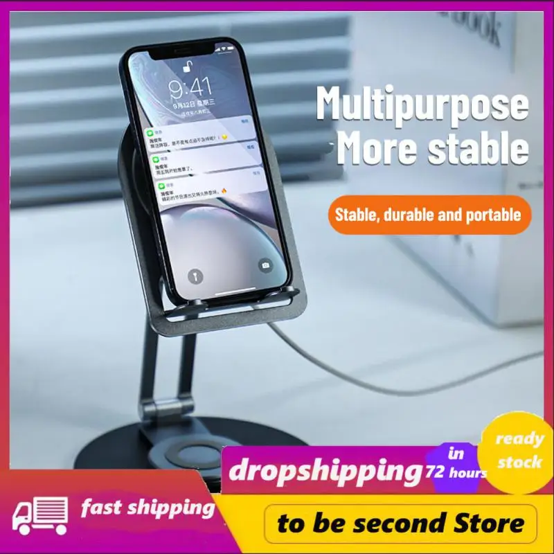 

Foldable Phone Holder Stand Magnetic Magnetic Wireless Fast Charging Stand Rotation Portable Wireless Charger Universal Phone S