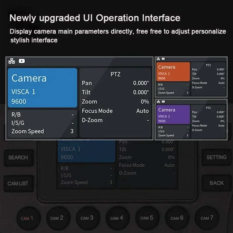 3-дюймовый ЖК-экран 4D-клавиатура NDI IP-джойстик PTZ-контроллер камера для