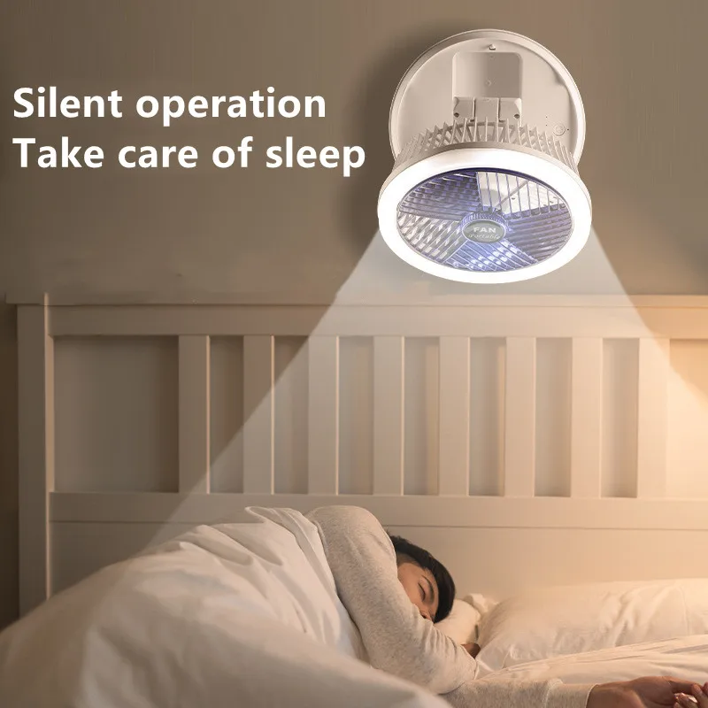 Складной Настольный Вентилятор С Зарядкой Через USB Настенный Потолочный 4