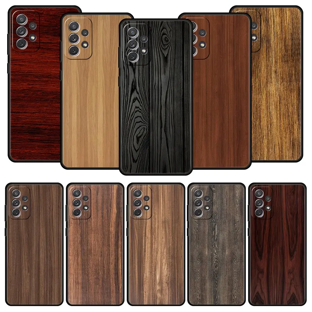 

Carved Wood Phone Case For Samsung Galaxy A13 4G A52 A33 5G A53 A73 A03 A23 A03s A21s A51 A71 A31 A11 A41 M21 M22 M31 A01 Cover