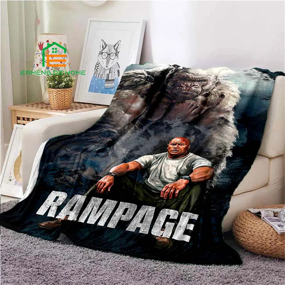 Throw Blanket Gorilla Pattern Warm Blanket for Mens Bed Couch Blanket Lightweight Blanket blankets for beds soft blanket