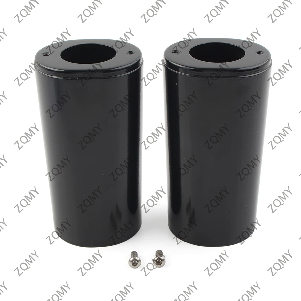 

2 шт., слайдер для передней вилки мотоцикла, защитные чехлы для моделей Harley Davidson Touring FL 1984-2013, сталь, хром/черный