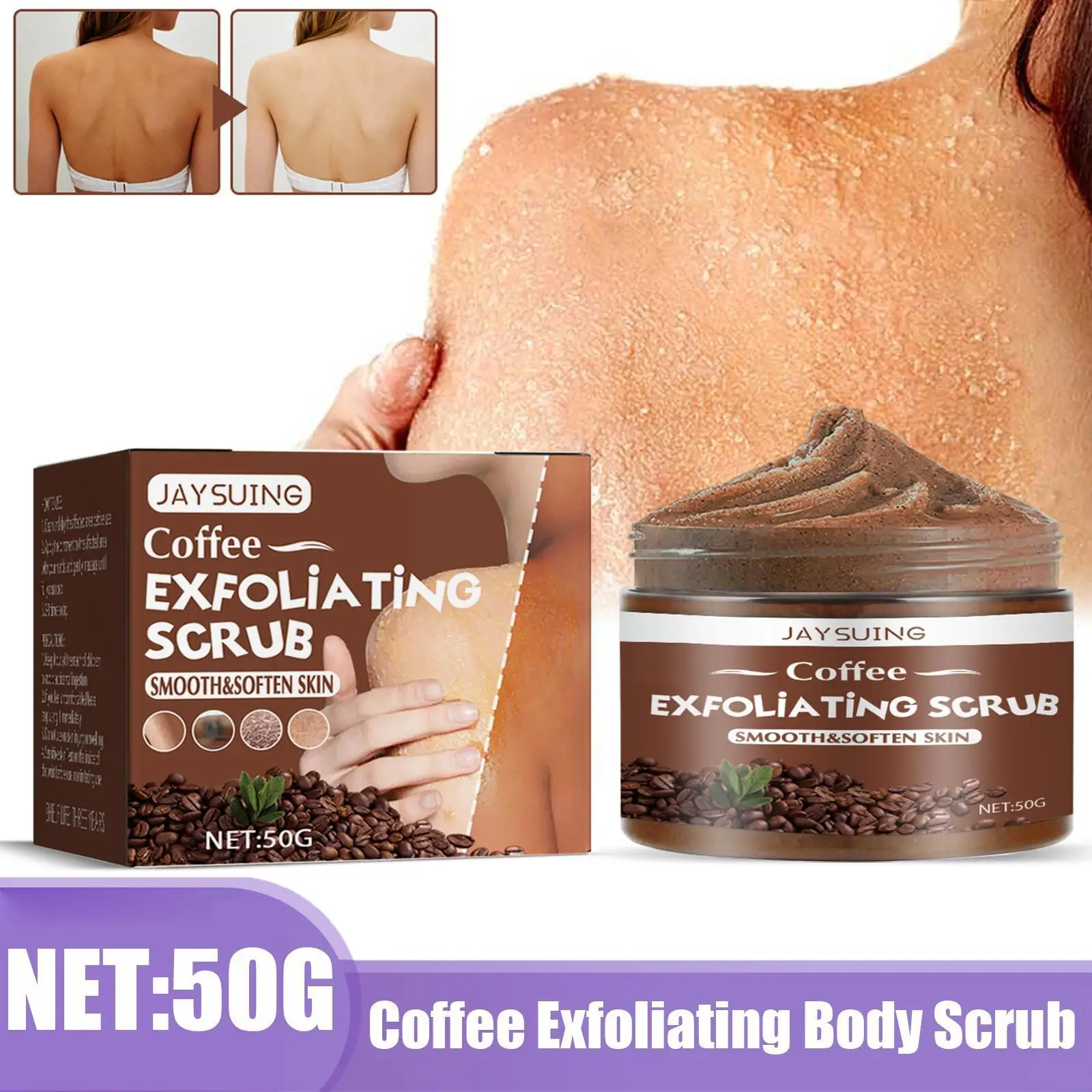 

50 г кофе отшелушивающий скраб для тела Desalinate Melanin глубоко-отбеливающий очищающий крем увлажняющий O7m7