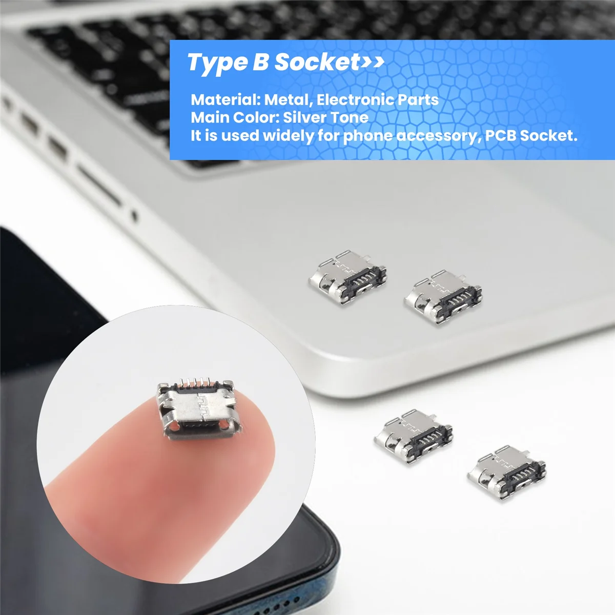 10 шт. запасные части для разъема Micro USB типа B