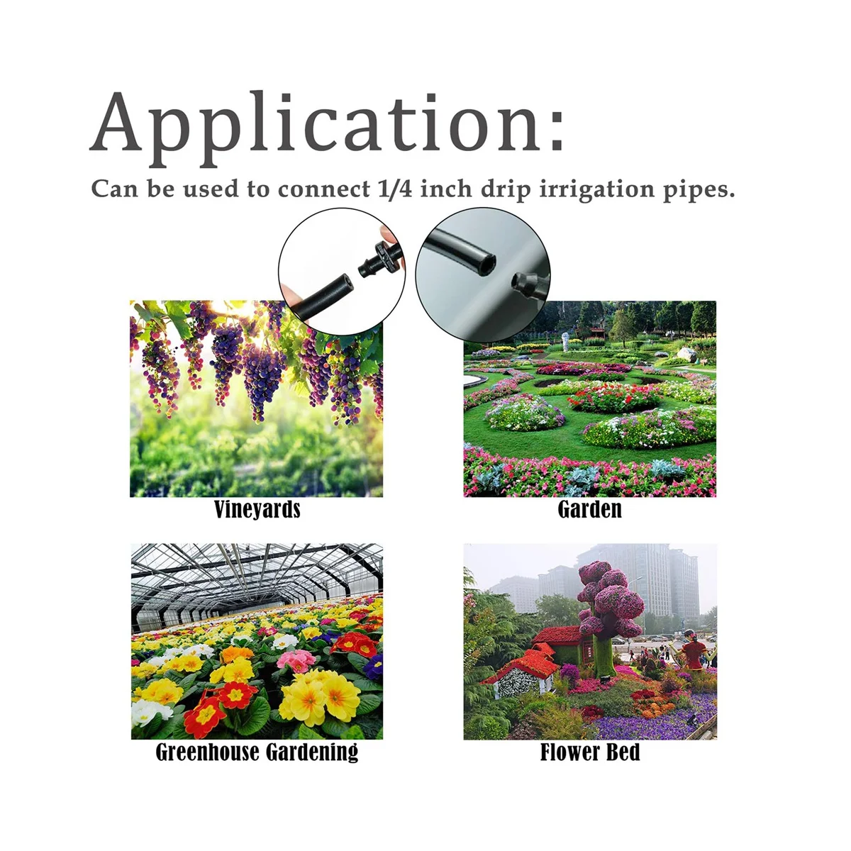 

Набор колючей для капельного орошения, соединители с зазубринами для орошения овощей, сада, газона, цветов