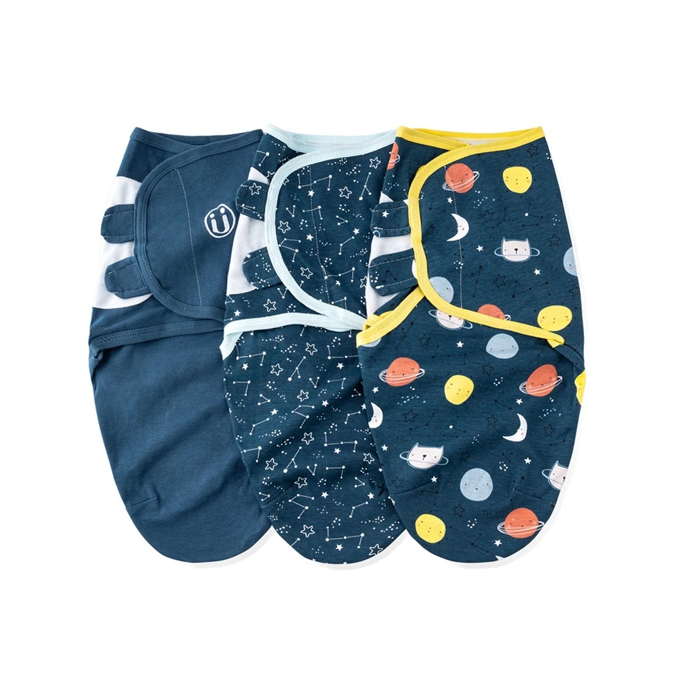 

3-Piece Cotton Baby Cocoon Baby Swaddle Anti-Startle Baby Baby's Blanket Gro-Bag Swaddling Newborn Swaddle Blanket Sleeping Bag