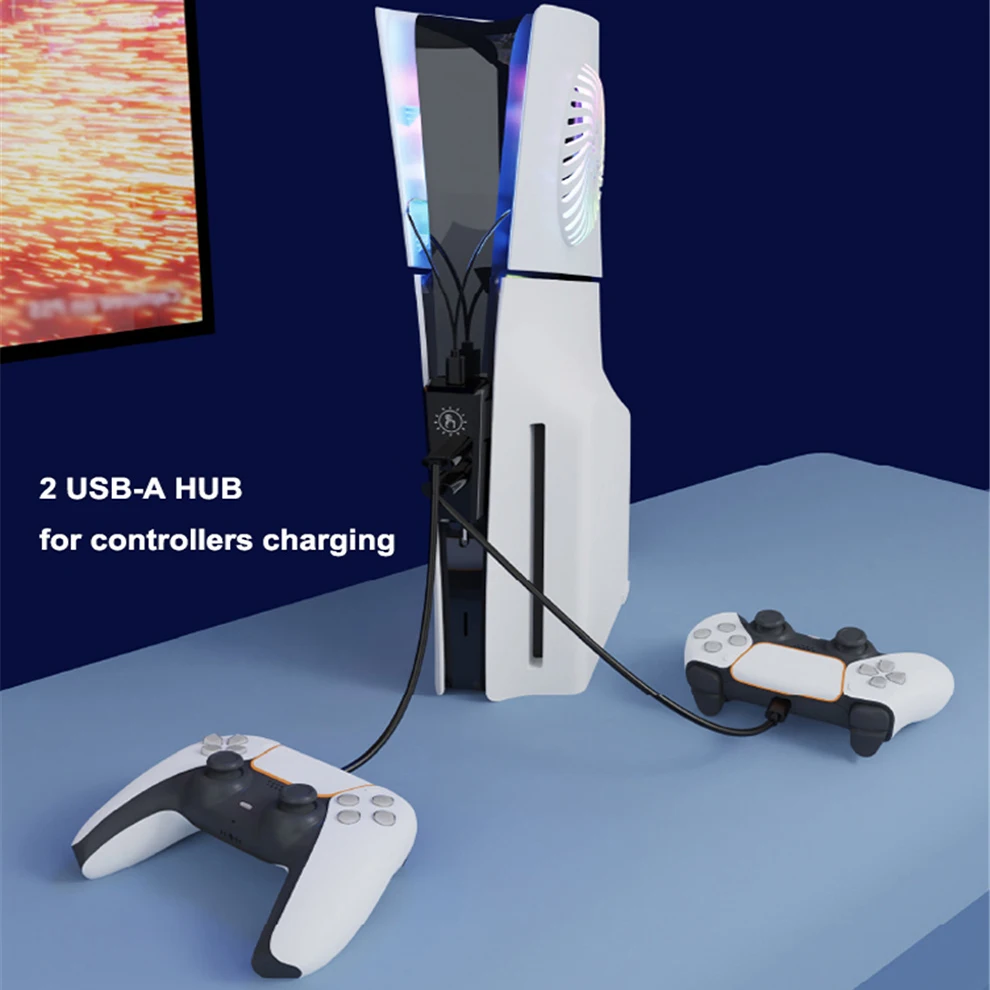 Обложка для IPLAY с RGB-подсветкой PlayStation 5 светильник/Цифровая версия и охлаждающее