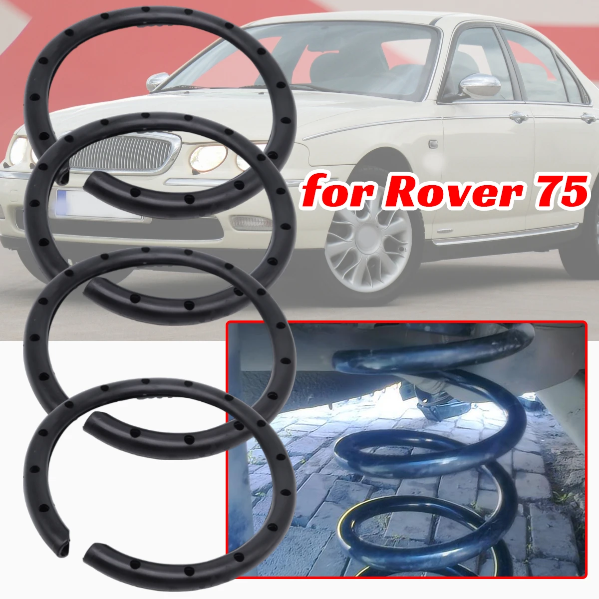 

2/4 шт. для Rover 75, передние винтовые пружинные втулки, резиновый изолятор 2,0 CDTI, аксессуары, детали амортизатора, защитная подвеска автомобиля